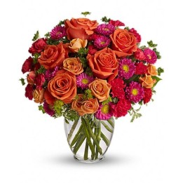Cyclamen & orange bouquet