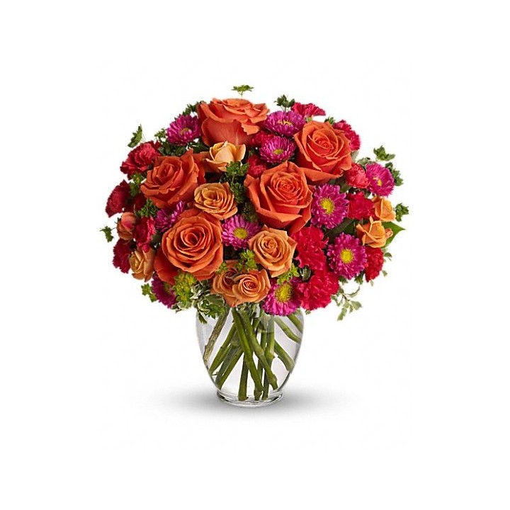 Cyclamen & orange bouquet