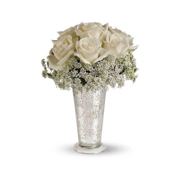 White rose bouquet